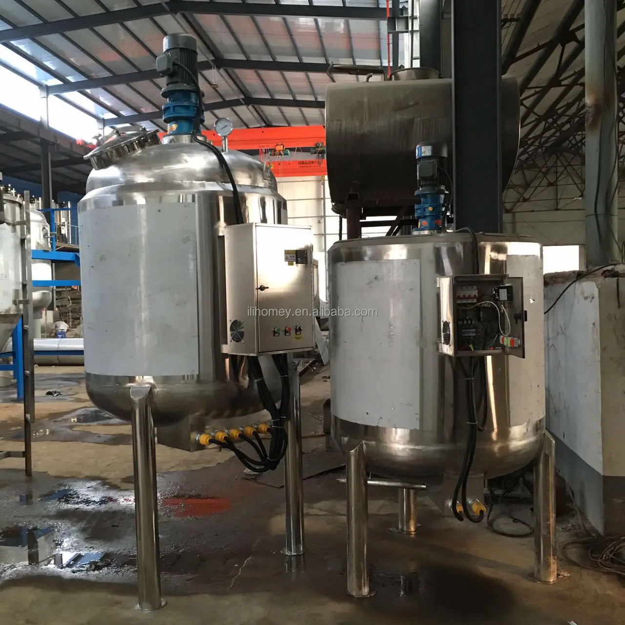 خزان خلط مقاوم للأحماض مع سترة تسخين كيميائية سائلة من الفولاذ المقاوم للصدأ عالية القص