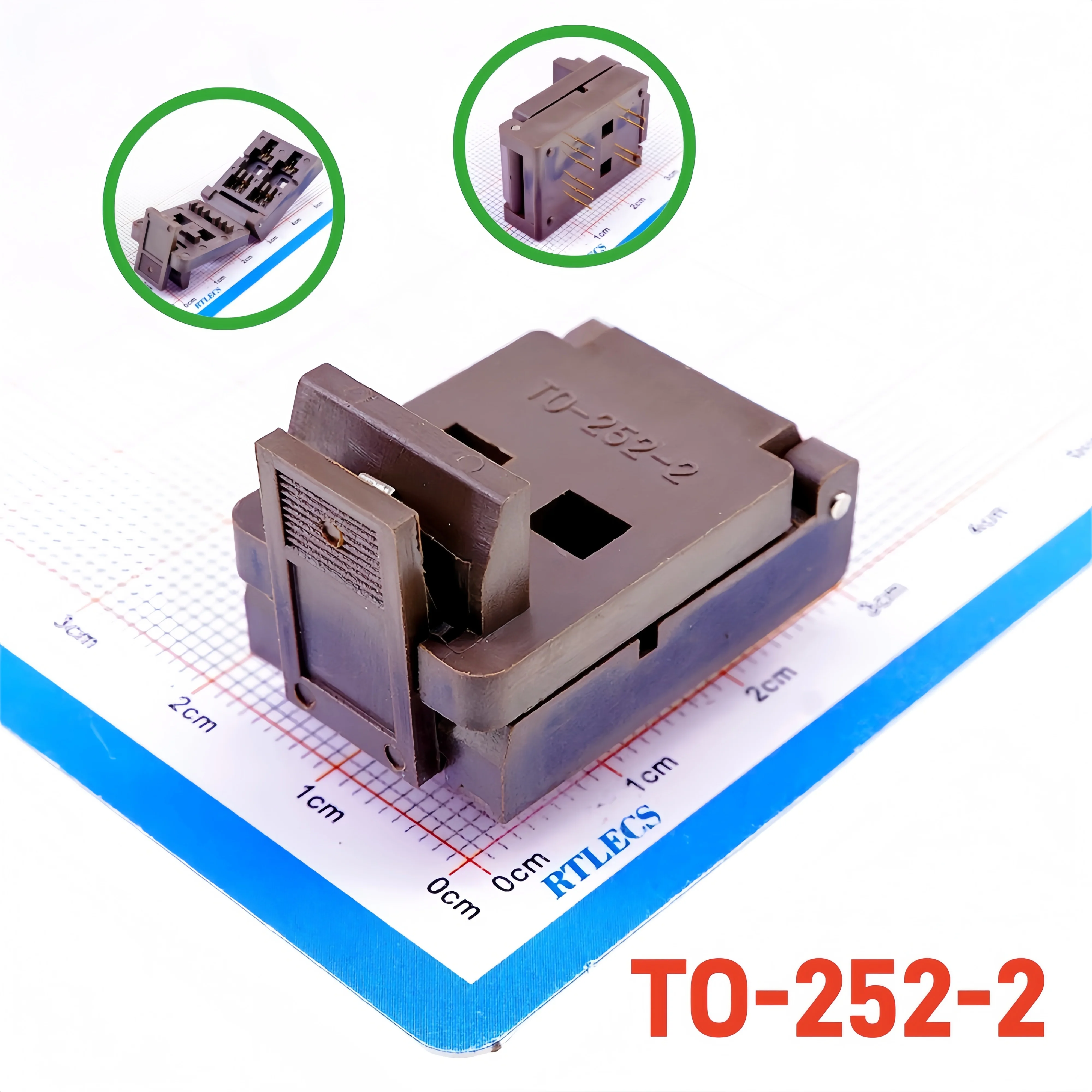 Burn-In Socket TO-220 TO5P SOD-123 SOT-263 TO-18 TO-247 TO-263 TO-252 Test Socket Hoewel Gaten PCB Rechte Diode Transistor