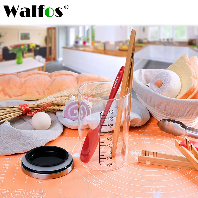 

Walfos Sealed Glass Jar Fermentation Petri Dish Cloth Bag Waterproof Steam Fermentor Bottle Cake Spatula Cake Tool Accessories