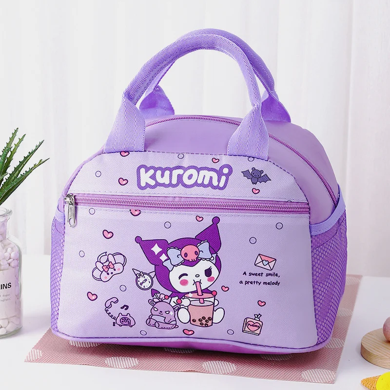 Borsa per il pranzo isolata Sanrio borsa per il pranzo impermeabile Hellokitty borsa in foglio di alluminio allargato borsa Bento può contenere una