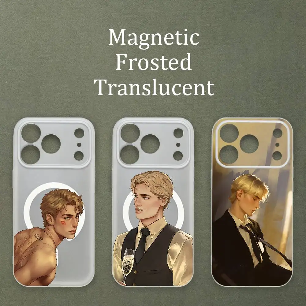 

Aaron Warner S-Shatter Me Printed Case For MagSafe Matte Frosted Semi Clear TPU For iPhone 15 17 16 11 12 14 13 Pro Max