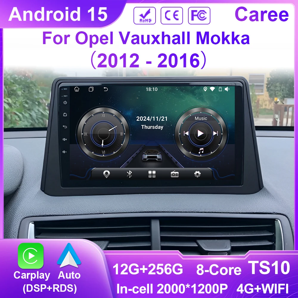 Android Auto Für Opel Vauxhall Mokka 2012-2016 Für Buick Encore 2013-2019 Auto Radio Multimedia Player Kamera navigation WIFI