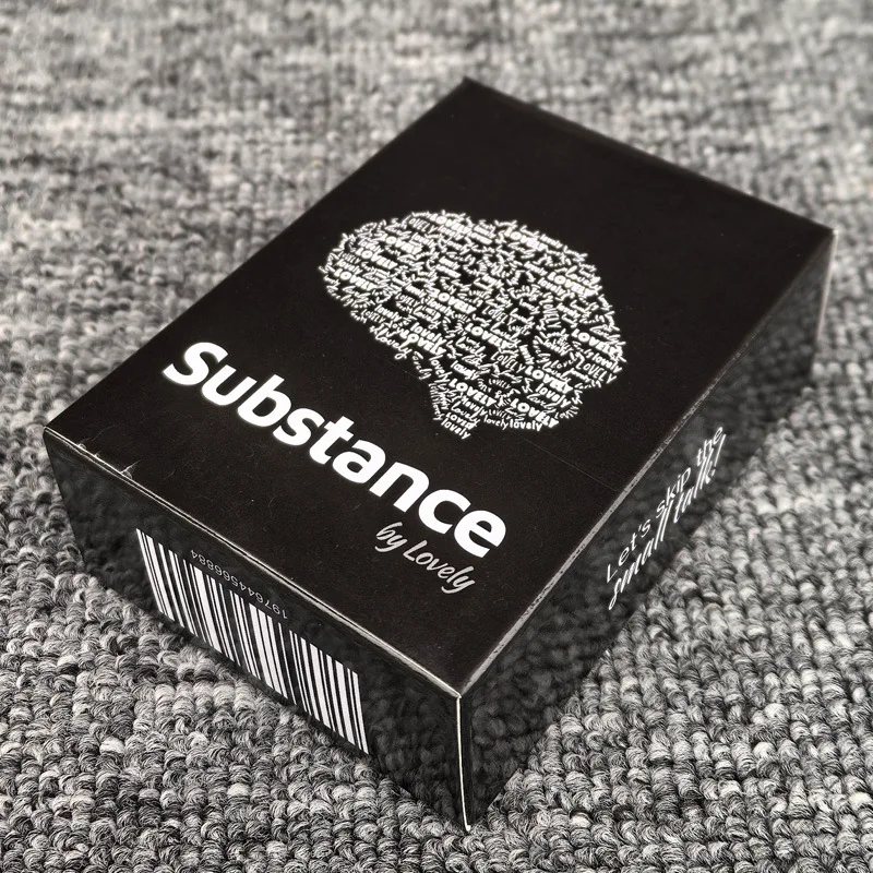Substance by Lovely English Edition Deep Conversation Card Game Meaningful Questions Relationship Party Game for Adults Friends