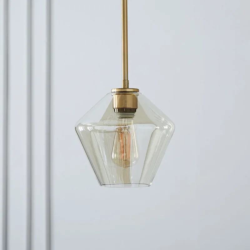 Modern Designer Glass Lampshade Pendant Lamp, Altura ajustável, Sala de estar, Jantar, Cozinha, Ilha, Casa, Luminárias LED