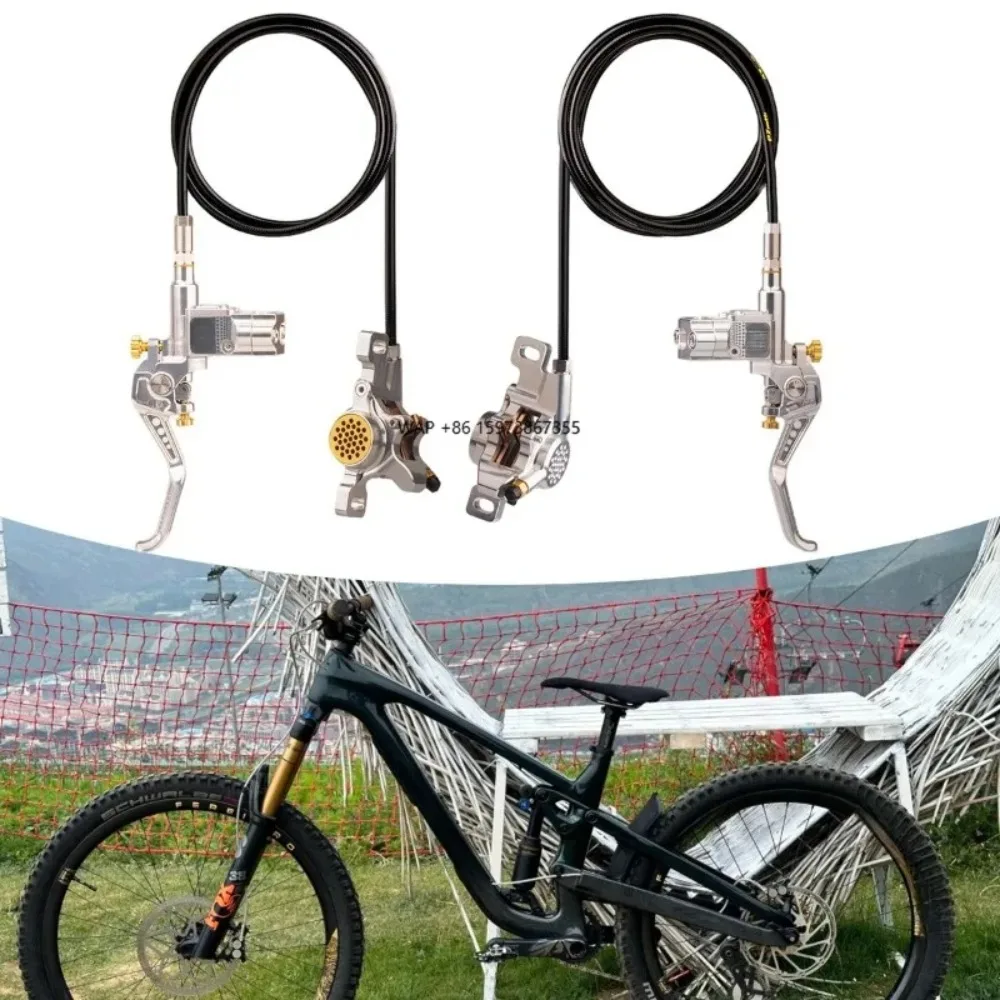 Ferei XI Mountain Bike Hydraulic Disc Brake Set-2 Piston Stainless Steel Calipers for MTB/Downhill/E-Bike/Road Bike (180-220 mm