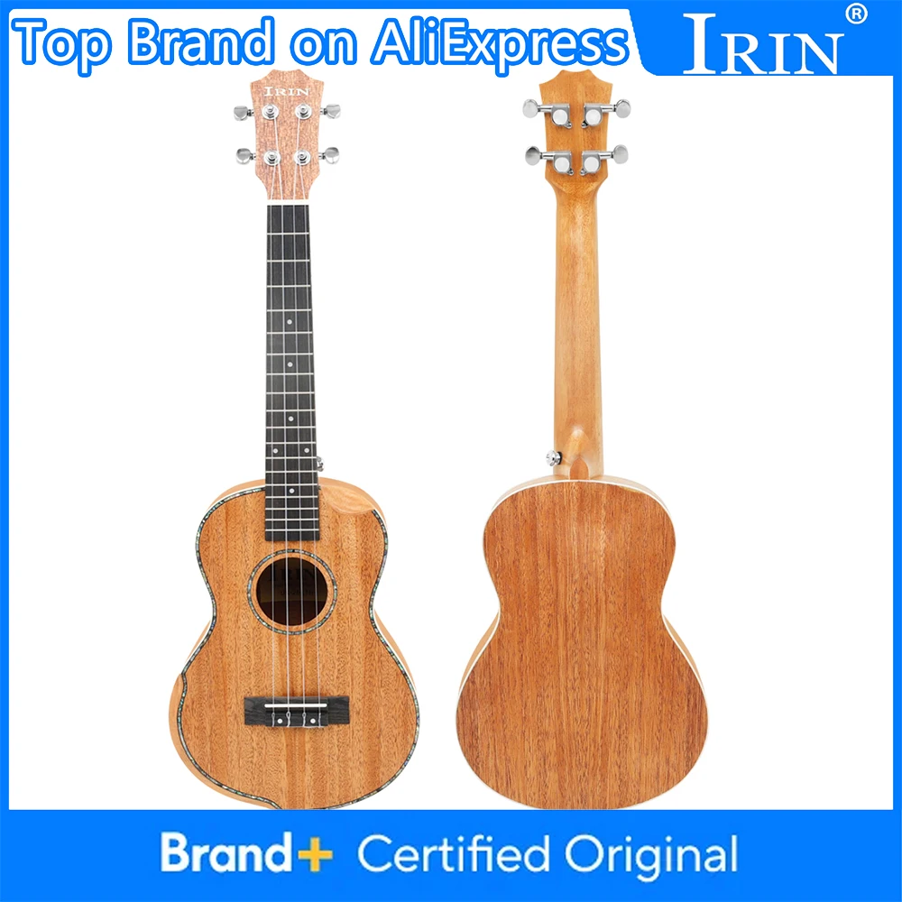 

IRIN 26-дюймовое укулеле, 4 струны, гавайская гитара из красного дерева/древесины зебры, мини-гитара с чехлом, струнами и аксессуарами для укулеле