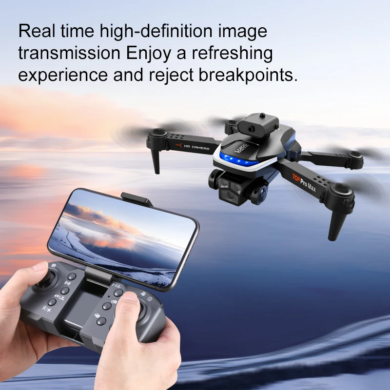 New Lu100 RC Drone 8K Professinal With 4K Three Camera Wide Angle Optical Flow Localization 360° Obstacle Avoidance Quadcopter