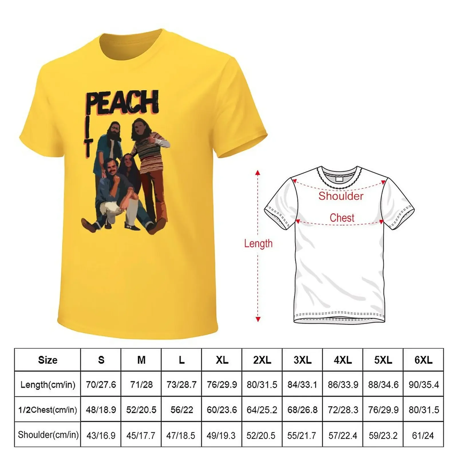 Peach Pit Members Vector Art T-shirt tees boys animal print hippie clothes plain white t shirts men