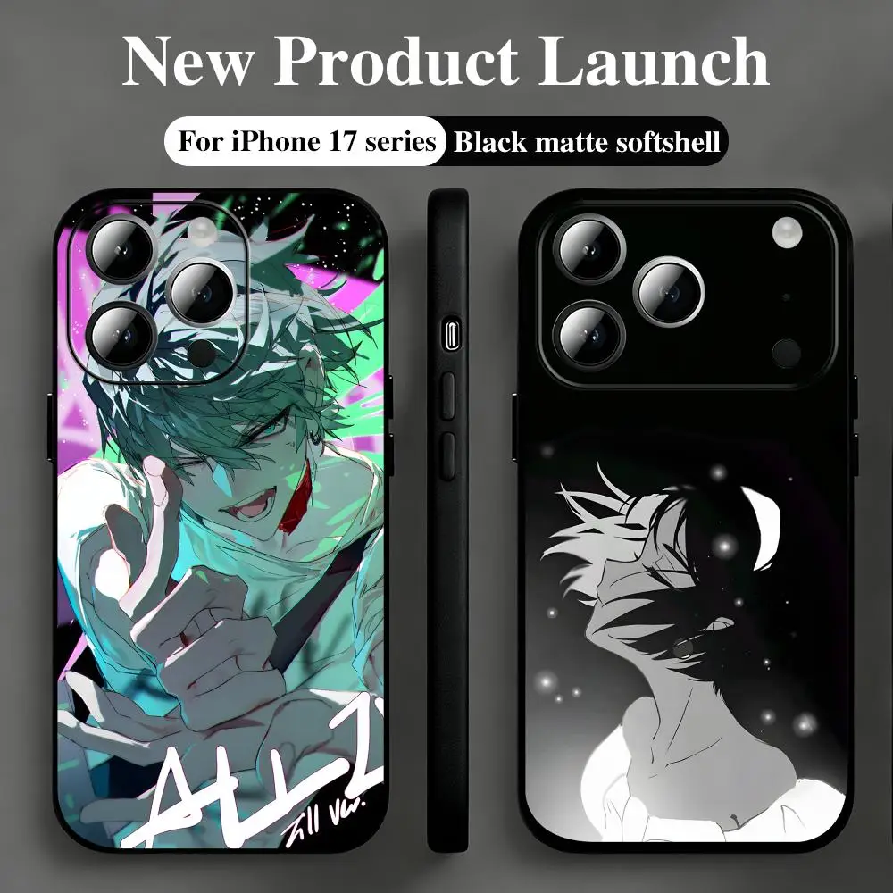 Funda de Teléfono Anime Alien Stage, Negra, Suave, Antigolpes, para iPhone 17, 16, 16e, 15, 14, 13, 12 Plus, Mini, Pro, Max