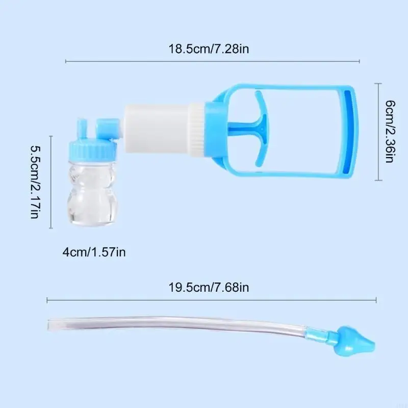 

Manual Baby Nose Sucker Toddler Nasal Aspirator with Round Tip Gentle Suction