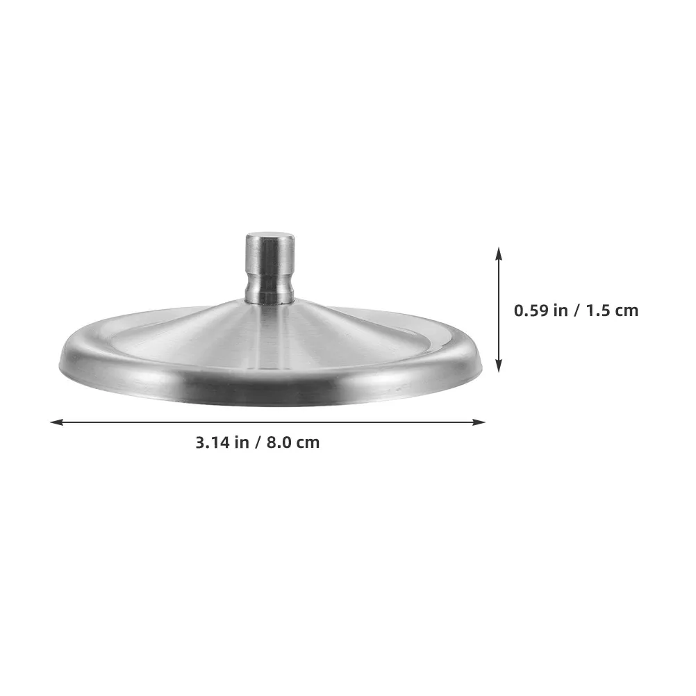 Stainless Steel Drink Lids 6 Pack 8cm Universal Mug Covers for Coffee Tea Water Cups Easy Clean Portable