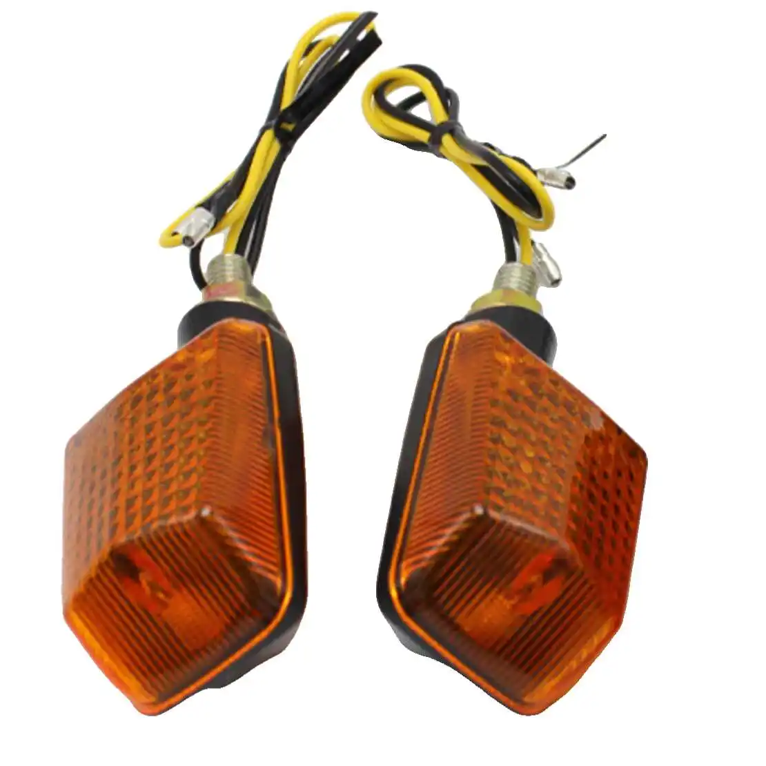 2Pcs Amber LED Turn Signal Indicator Amber Light Daytime Running Lamp for Motorcycle Bike High Quality