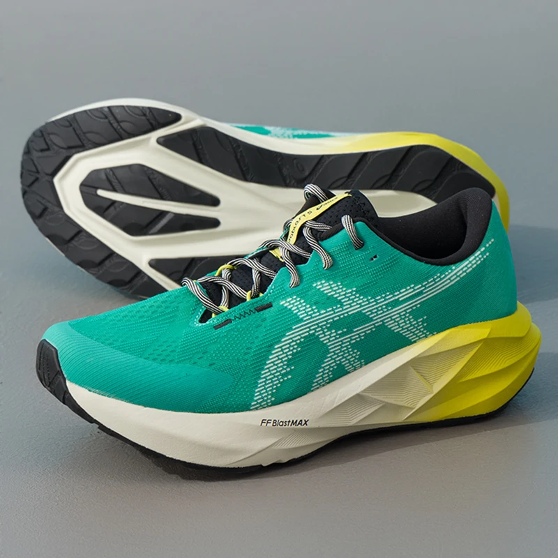 

Asics Men's Shoes Novablast 5 Lightweight Breathable Running Shoes Shock-Absorbing Comfortable Wear-Resistant Running Shoes 1011C217-300