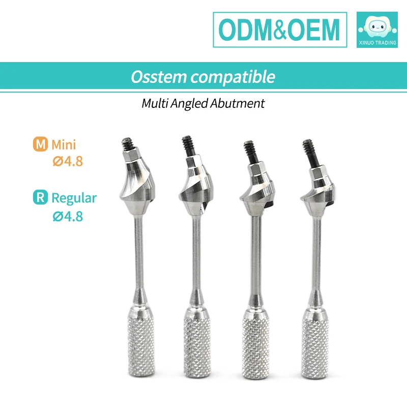 6 pcs For Osstem TS System Multi Unit Angulated Abutment Multi-unit Angled Abutment 17°30° Dental Angled MUA Multi Unit Abutmen
