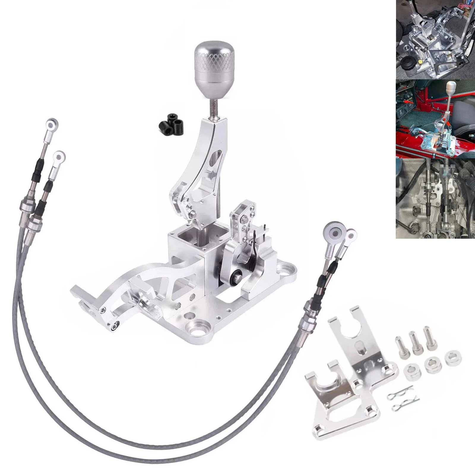 K20 K24 K Series Shifter box Trans Cables Bracket short Shift Replacement for  K Swap Civic K20 K24 RSX  Eg Ek EF EM Integra