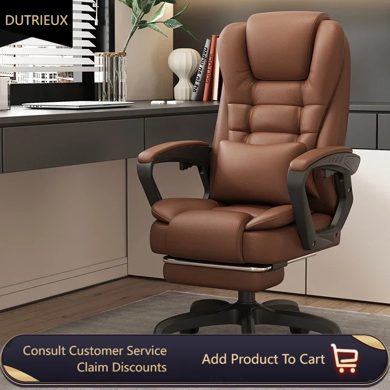 

Floor Luxury Office Chair Support Pillow Nordic Designer Computer Gaming Chairs Recliner Comfortable Sillas De Oficina Furniture