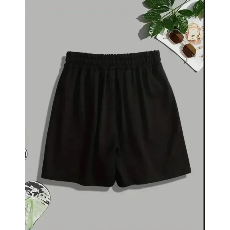 American High Street Men's Casual Shorts, Summer Trendy Brand Straight Leg Unisex Casual Shorts