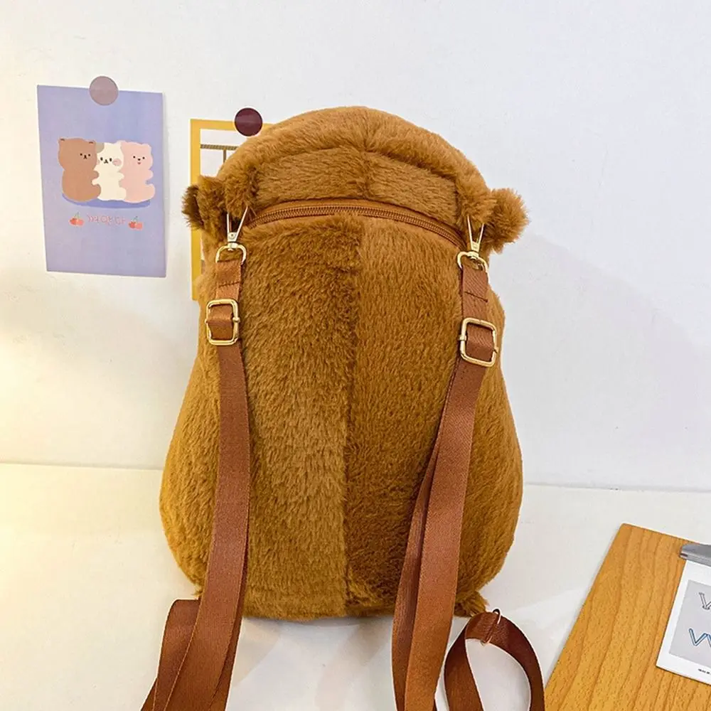 

Creative Cartoon Capybara Plush Backpack Animals Plush Doll Bag Cartoon Backpack School Bag Capybara Students School Bag Girls