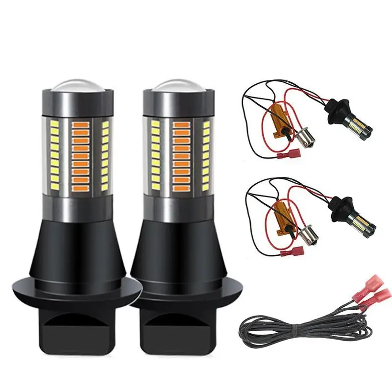 

Новый 7440 1156 T20 4014 66SMD дневные ходовые огни, сигнальное оборудование, поворотный фонарь для мотоцикла с аксессуарами, индикатор декодирования P2Y9