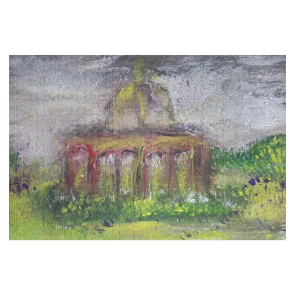 

Bandstand Magdalen Green Dundee Scotland Jigsaw Puzzle Custom Name Wood Custom Gift Puzzle