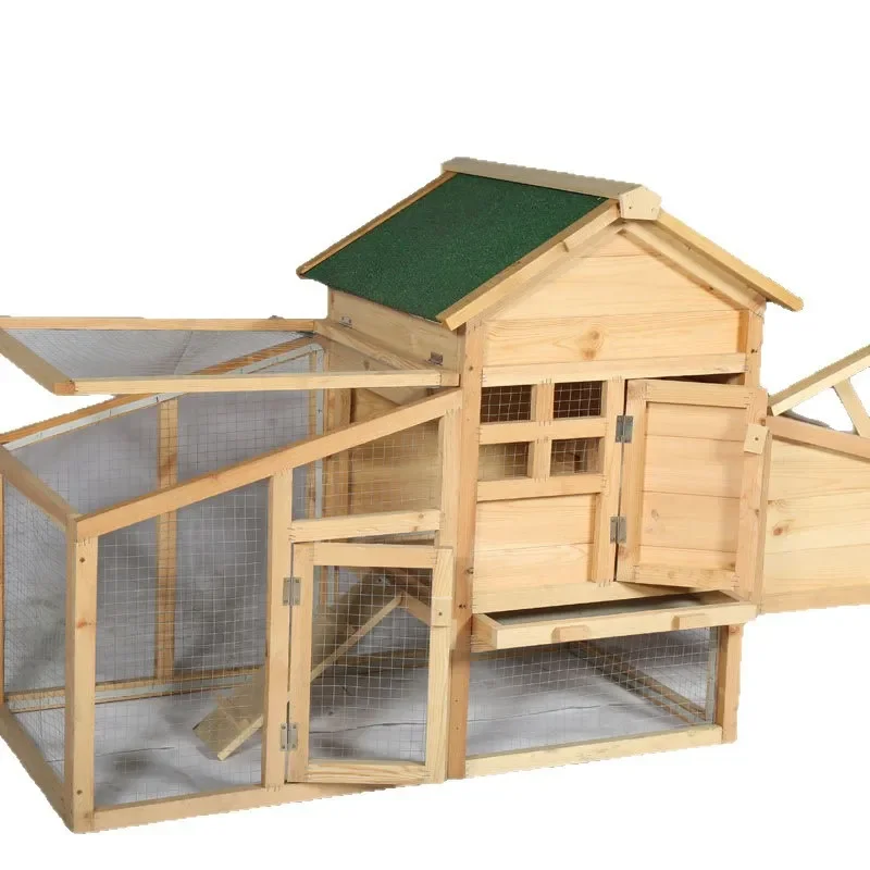 All Season Poultry Coop Indoor Outdoor Chicken Duck Cage Anti Predator Nest Box for Small Pets Farm Breeding
