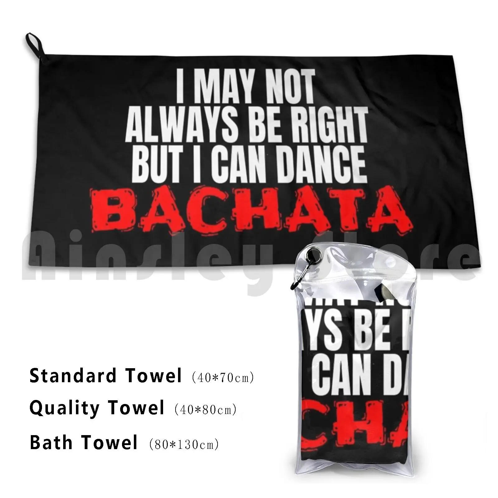 Funny Dance Bachata Merch Bath Towel Beach Cushion Bachata Bachata Bachata Bachata Salsa Y Bachata