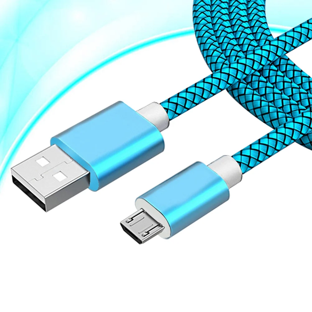

1-метровый кабель Micro USB, нейлоновая оплетка, кабель для быстрой зарядки и синхронизации данных, совместимый с телефонами Android, планшетами Galaxy S7