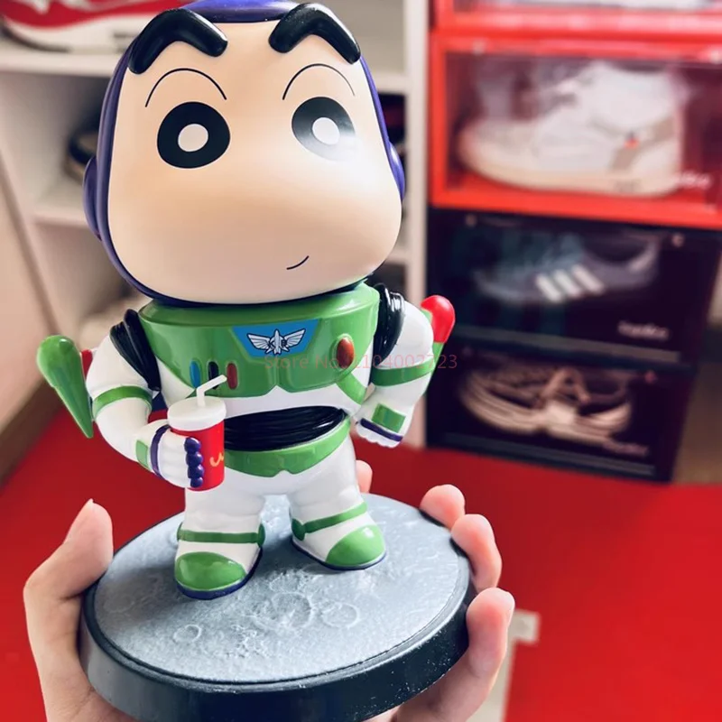 Crayon Shin-Chan Anime Butter Model Toy, Woody Bass Lightyear, Périphérique Ornements Figure, Toy Story, Action Gifts, 17cm