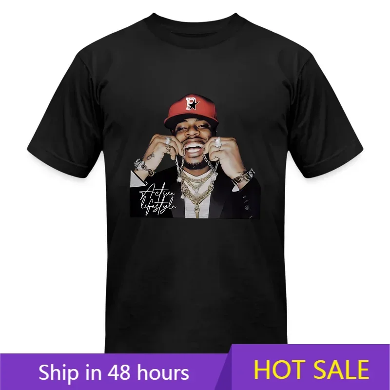 

Men's Letter & Figure Print Distressed Effect T-Shirt