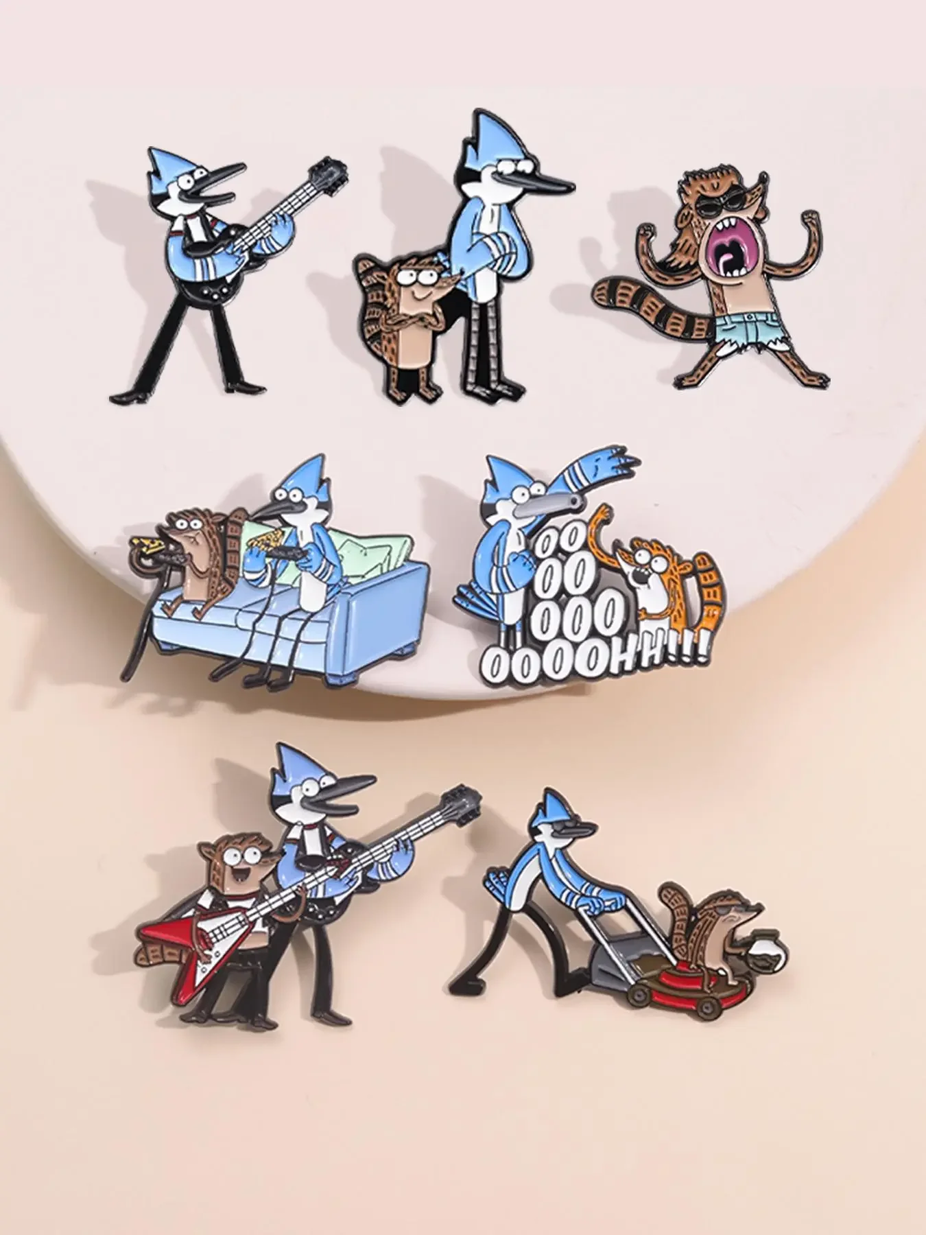 Cartoon Character Design Brooch Pin Clip, Durable Metal Pins, Cute Collectible Cartoon Decorative Badge Set for Backpack & Clothes Decor, Fashion Accessories for Women & Men