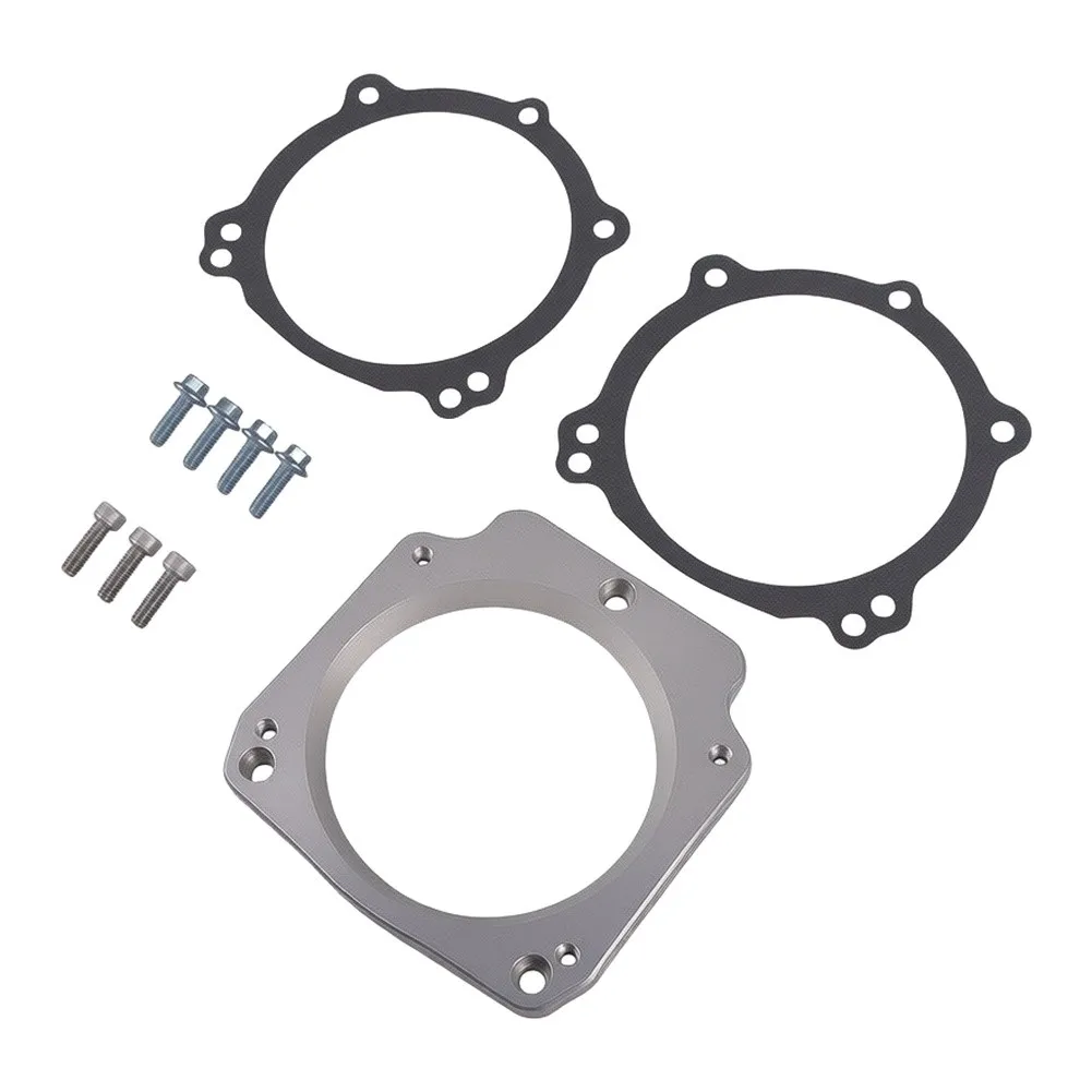 1x Throttle Body Adapter Spacer Kit For LS For LS1 Truck92mm 3 Bolt Intake To 102mm 4 Bolt Truck Engines Car Accessories