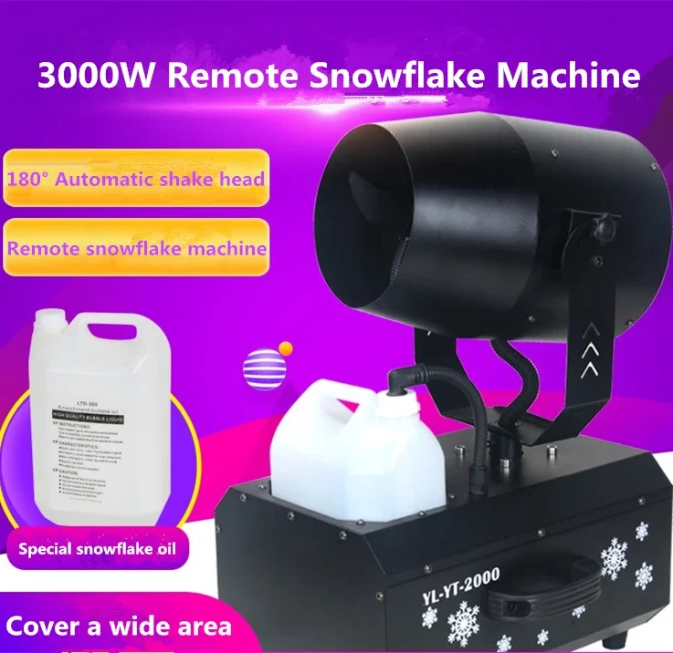 Christmas stage snowflake making machine Field remote control snow-making equipment 180 degree jet snow machine