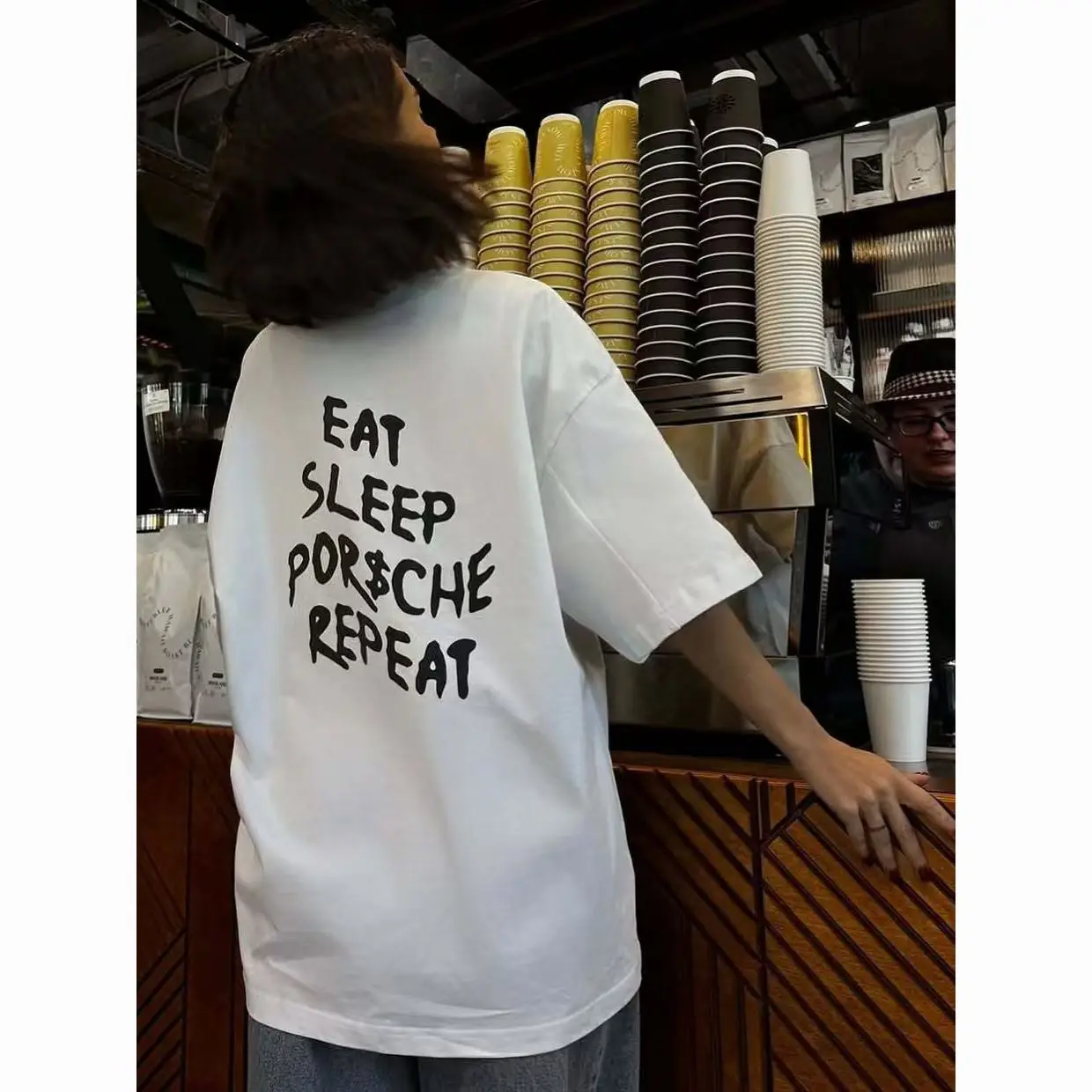 

Summer 2025 Loose Top, Niche Ins Printed Fashion, European and American Pure Cotton Short-sleeved Versatile T-shirt for Women