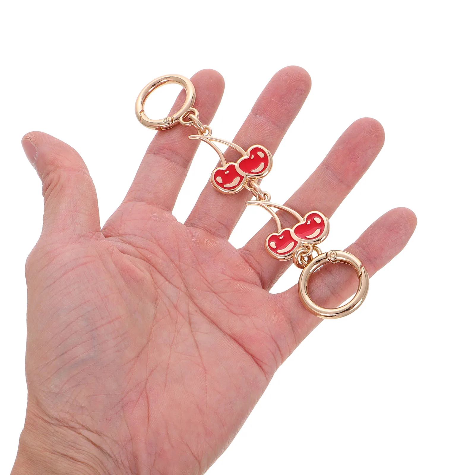 Prolunga per catena per borsa in ciliegio Ciondolo per tracolla rossa Lunghezza regolabile per borse a tracolla Accessorio per catena per borsa carina Elegante