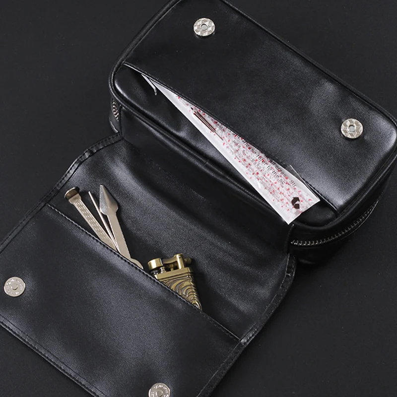 Tobacco Smoking Pipe Bag Case Smoking Stash Bag Container Cigarette Rolling Paper Lighter Tobacco Herbs Pouch Bag Storage Case