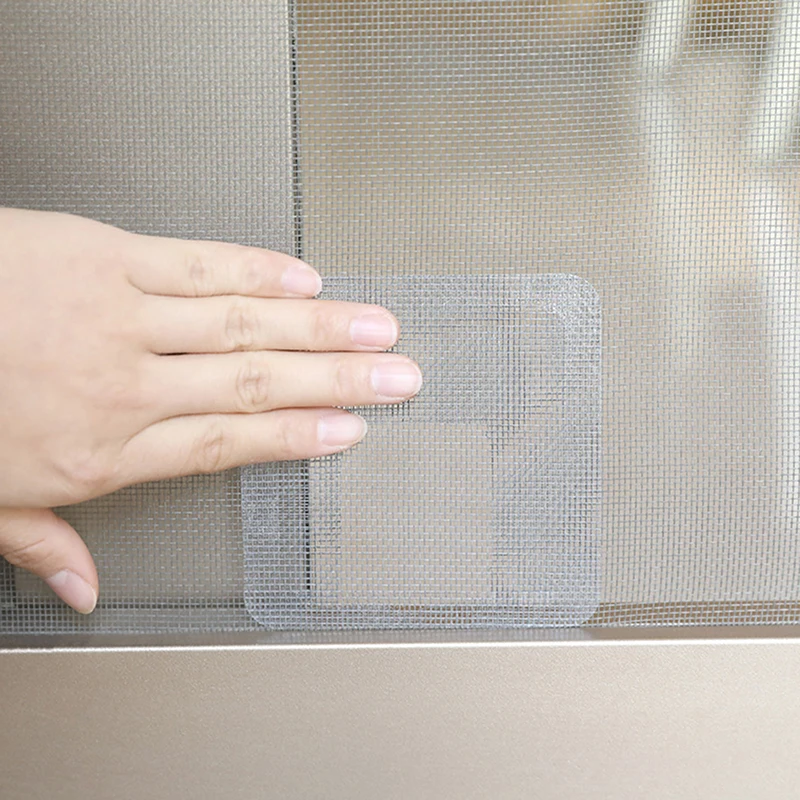 Cinta de reparación de pantalla de ventana y puerta, red gris para ventana, malla para puerta, dosel de cama, parche hacia arriba, agujero, reparación de grietas largas, mosquitera, 9/15 Uds.