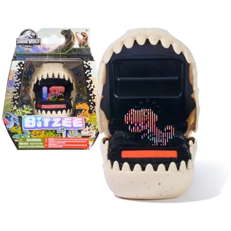 

Интерактивная игрушка-динозавр BITZEE Jurassic World с 25 фигурками внутри, отличный подарок на Пасху, цифровой питомец, реагирующий на прикосновения