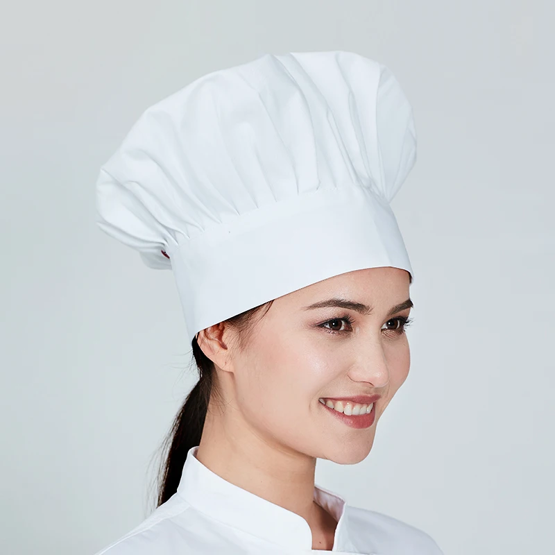 5 Pcs Chef's Hat Hotel  Catering Cooking Cap Restaurant Women Kitchen Hat  Food Services Mushroom Caps Men Waiter Work Hats