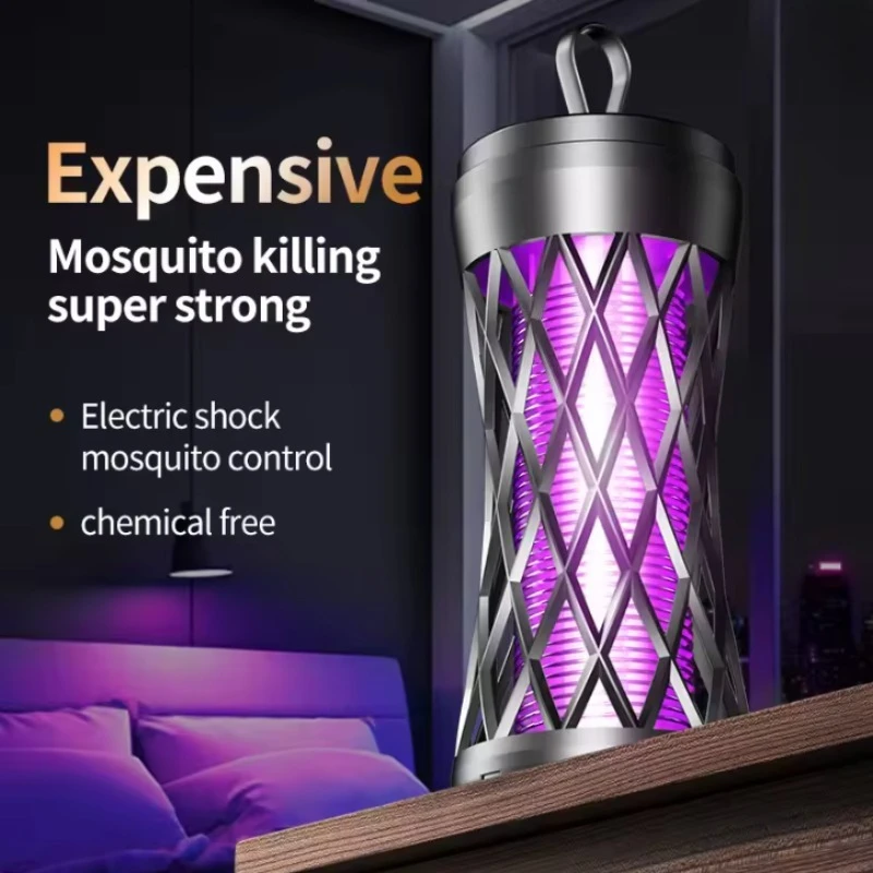Electric Shock Mosquito Killer Lamp Outdoor Atmosphere Light Mosquito Repellent Safe Efficient Home Mosquito Zapper Household