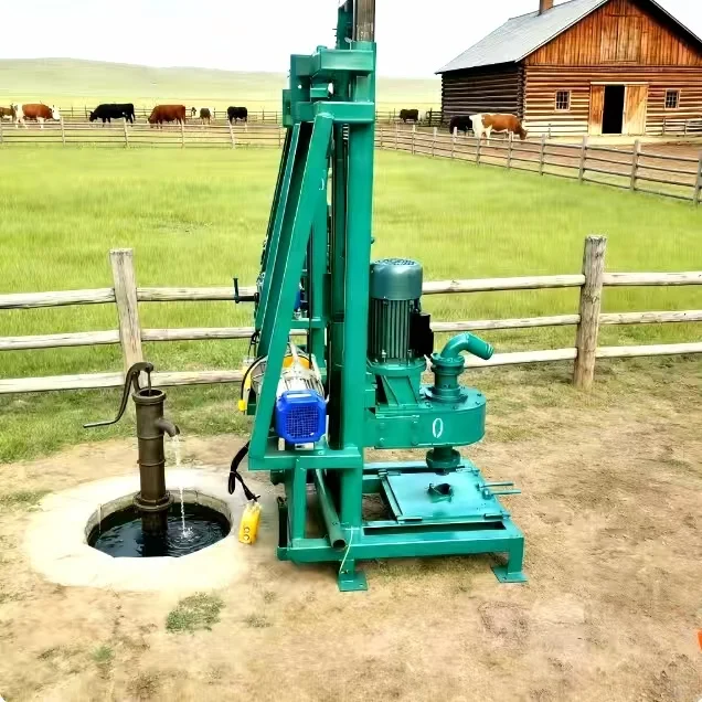 

220V Single Phase Electric Winch-Powered Water Well Drilling Rig, 100m Depth for Farm and Ranch