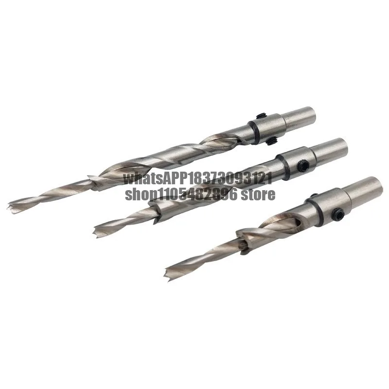 High-speed steel bit woodworking salad screw hole countersunk hole countersunk head step drill secondary step