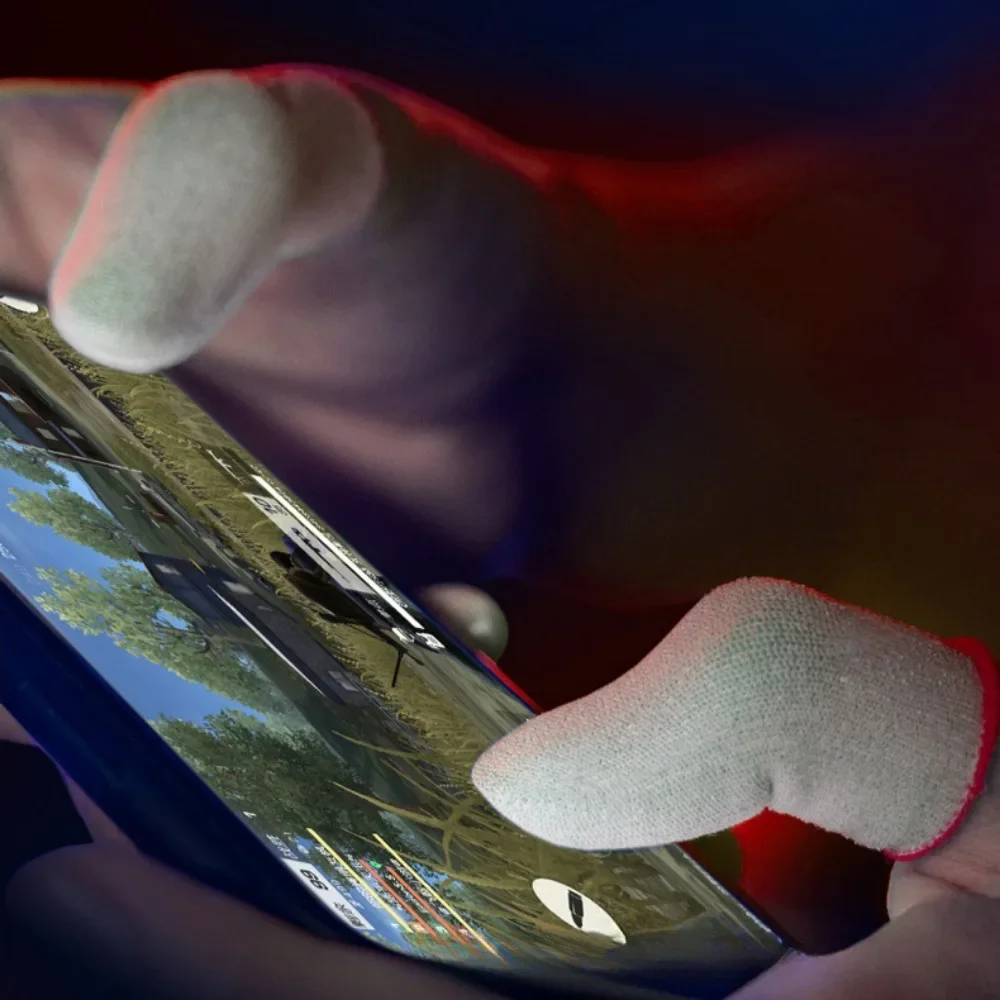 

Finger Cover Game Controller For PUBG Sweat Proof Non-Scratch Sensitive for Touch Screen Gaming Finger Thumb Sleeve Glov