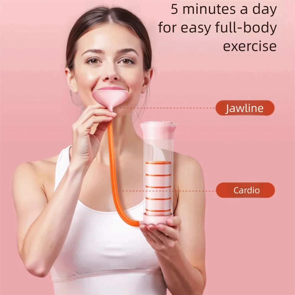 مدرب الدمبل للتنفس المقاوم القابل للتعديل للتنفس العميق، مدرب عضلات البطن العملي مع تصميم مريح #5