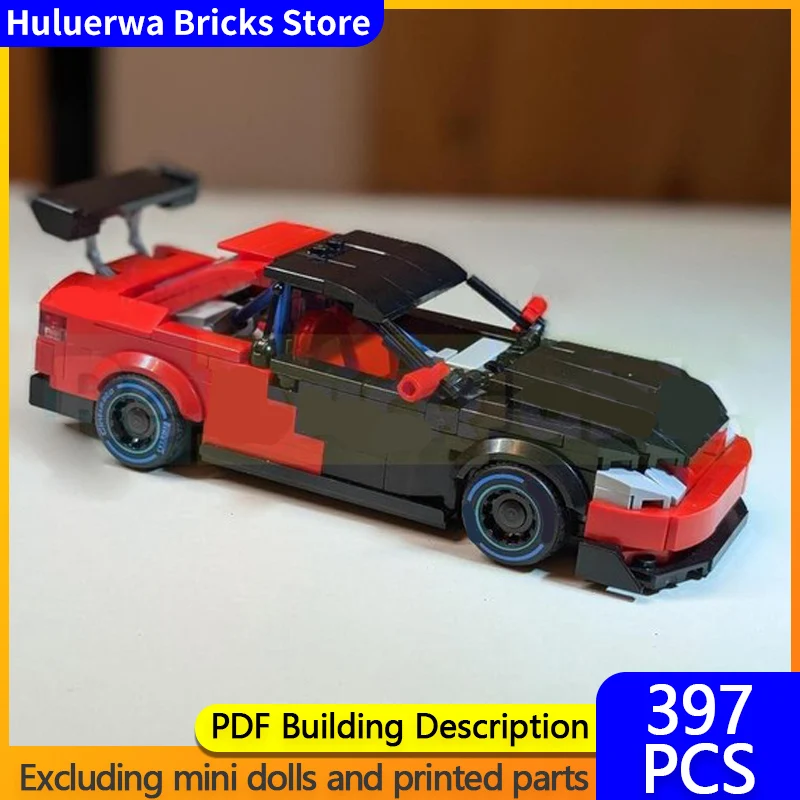 

Модель скоростного гоночного автомобиля MOC, строительные кирпичи, Civic Coupe, компактный автомобиль, модульная технология, подарки, праздник, сборка, детские игрушки, костюм