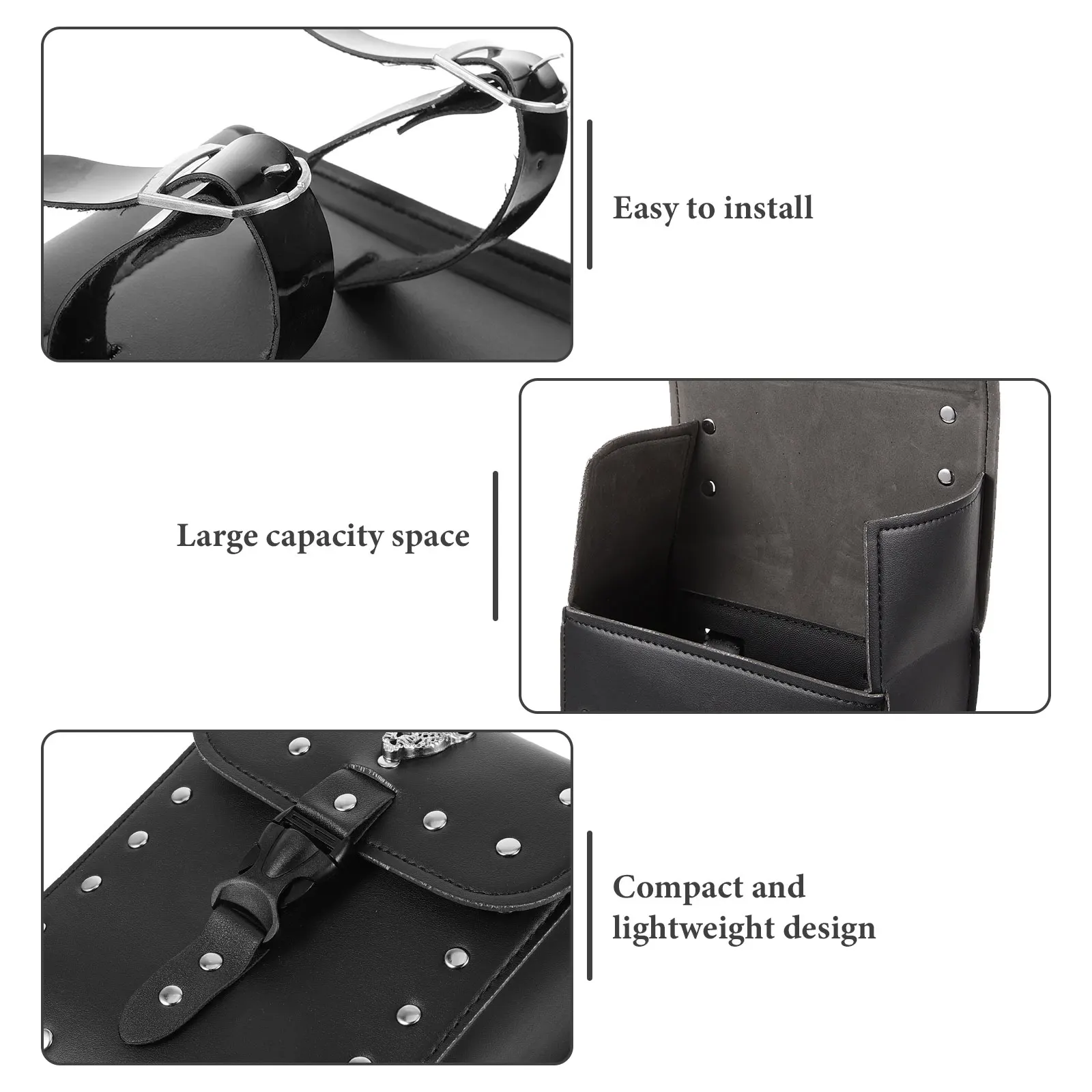 

Motorcycle Side Pu Tool Bag Large Capacity Saddlebag Dirtproof Waterproof Storage For Scooter Motorcycles Bag For