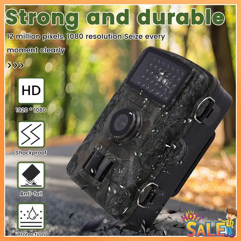 AB68 Infrared Night Vision Camera 2.0In TFT HD Display 1920X1080p IP66 Waterproof Wildlife Trail Camera Foroutdoor Camera