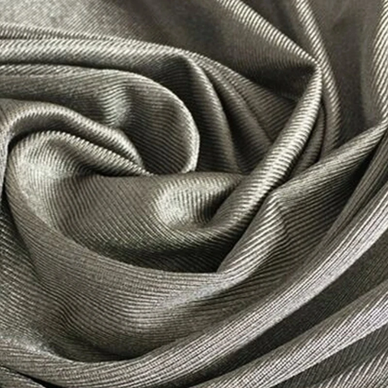 Electromagnetic radiation protective 100% Silver fiber knitted fabric New energy vehicles, EMC laboratory EMF shielding cloth