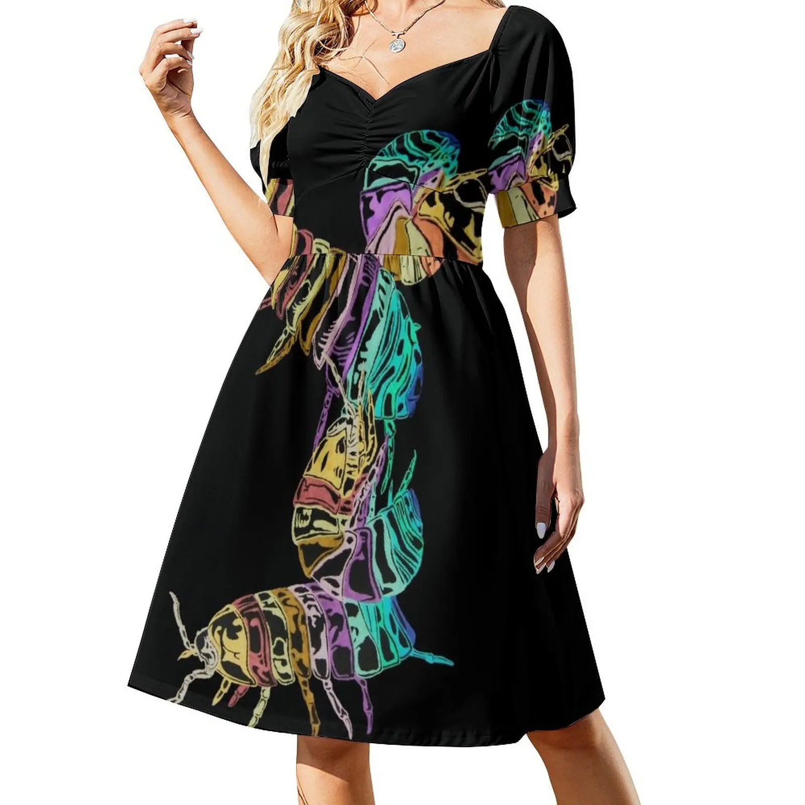

Pill Bugs Short Sleeved Dress dresses korean style cocktail dresses Dress