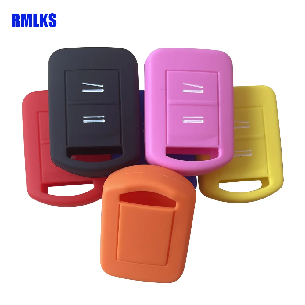 2 Buttons silicone car key cover case set protection For Vauxhall/Opel Vauxhall Corsa C Agila Meriva Combo Remote Key fob