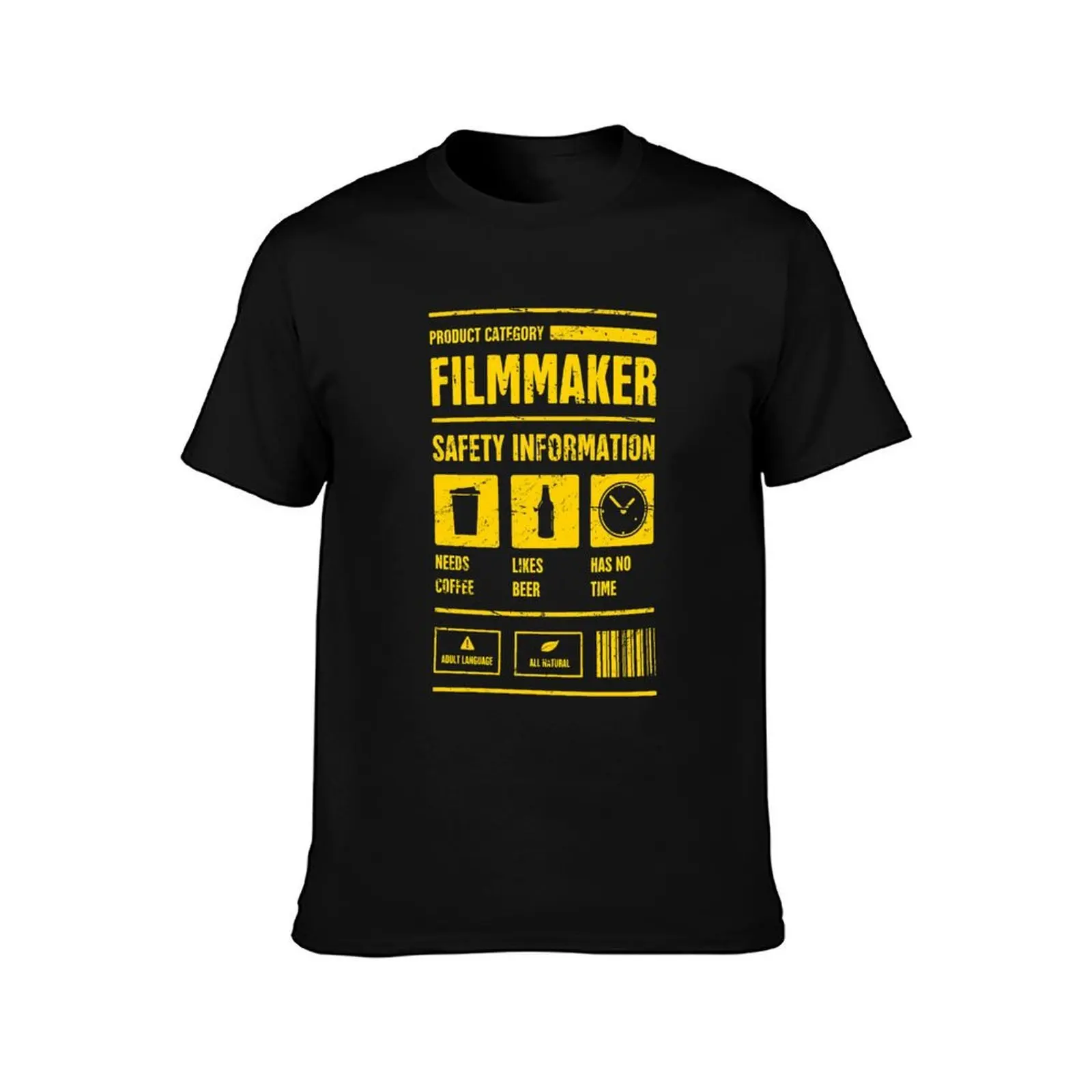 Funny Filmmaker Safety Information T-Shirt Anti-Perspiration Workout Top T-Shirt